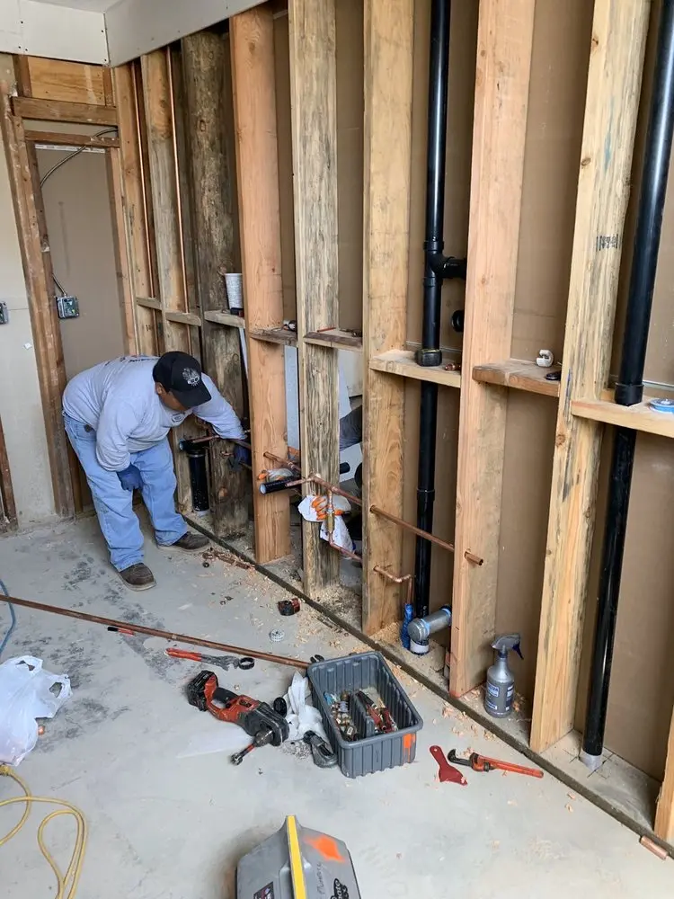 Commercial rough-in plumbing for Gas Line Repair in Goose Hollow